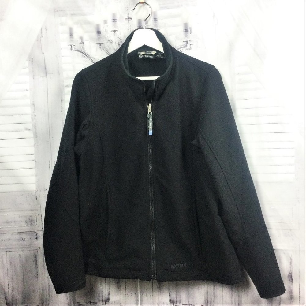 Marmot Black Nylon Full Zip Jacket L